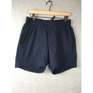 Lululemon Mens Shorts Navy Blue Athletic Gym Workout Size L